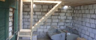 лестница в подвал гаража из разных материалов